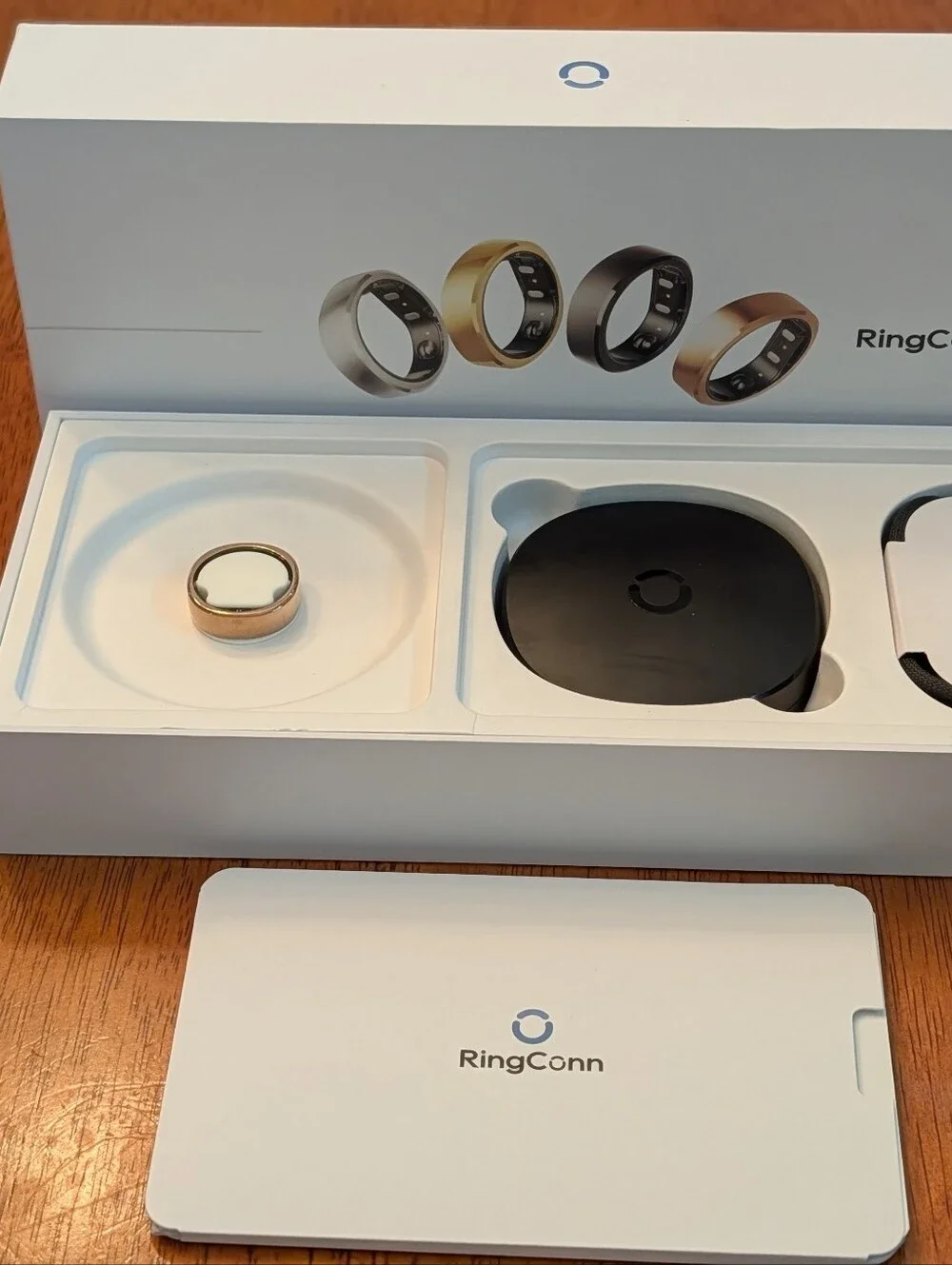 RingConn Gen 2 Smart Ring - Rose Gold - Size 9